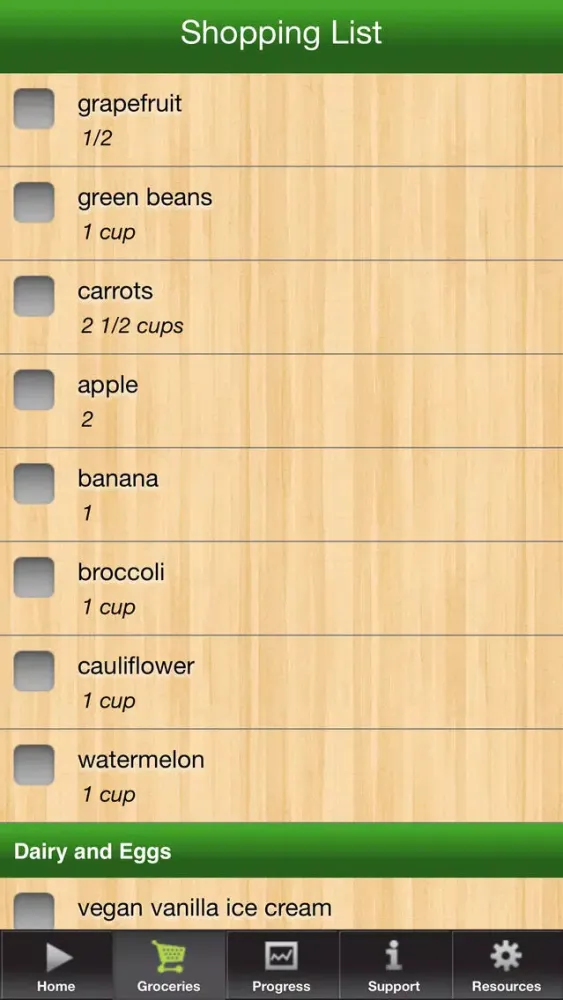 Captures d'écran de 3 Day Diet Vegan