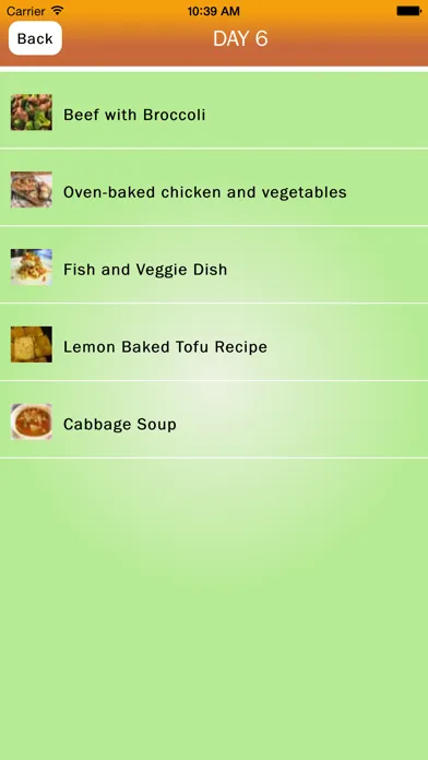 Capturas de tela do Cabbage Soup Diet - Quick 7 Day Weight Loss Plan