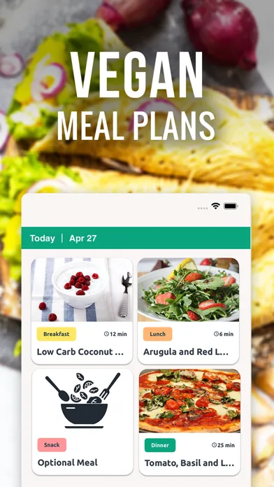 Vegan Meal Plan & Food Recipes Screenshots