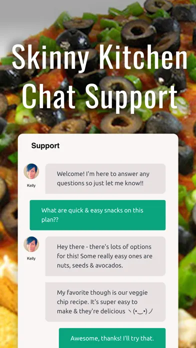 Skinny Kitchen Meal Plan App سکرین شاٹس