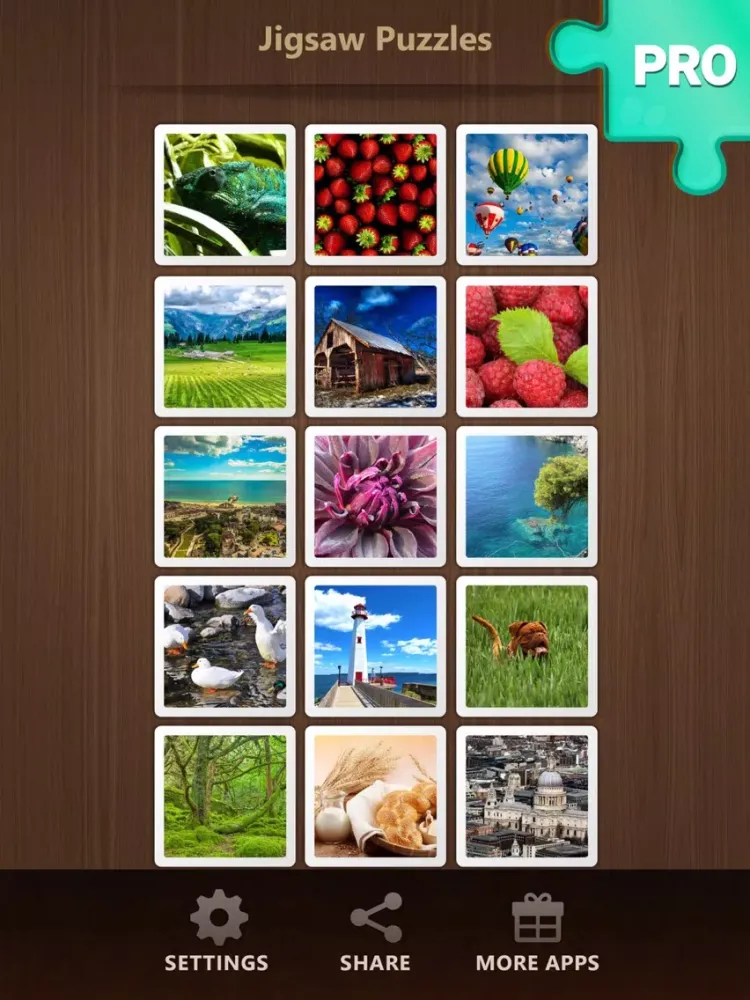 Tangkapan skrin Real Jigsaw Puzzles PRO: Brain Training Jigsaws iPad 