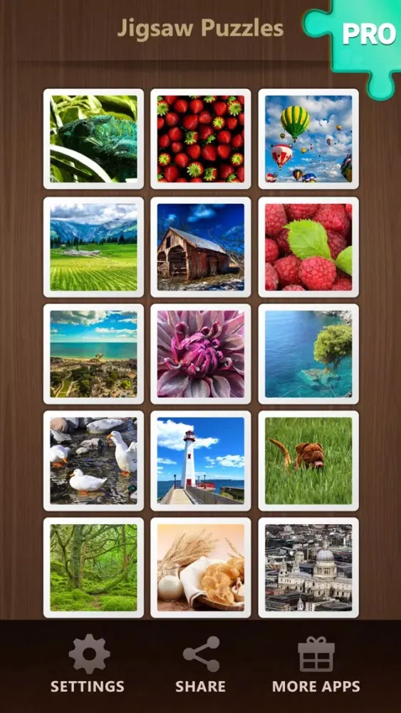Tangkapan skrin Real Jigsaw Puzzles PRO: Brain Training Jigsaws