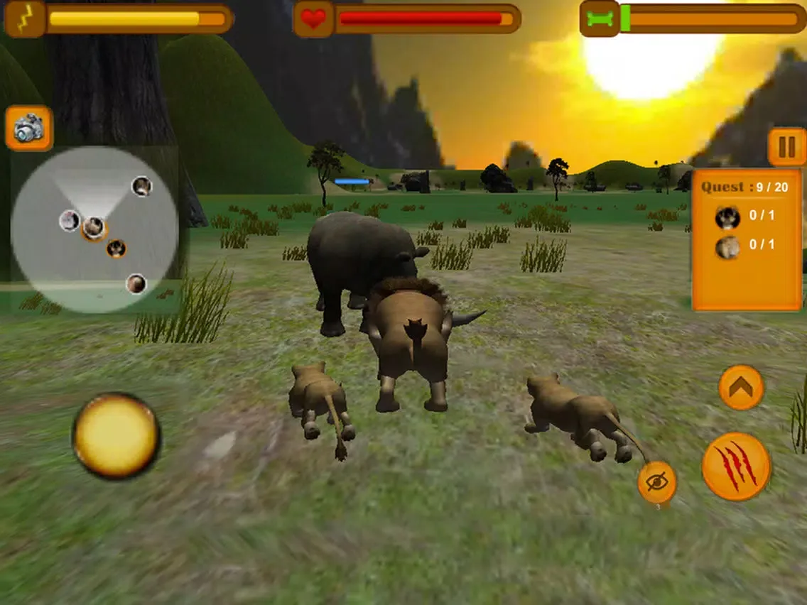Real Lion Quest Forest Simulator 3d iPad 應用截圖
