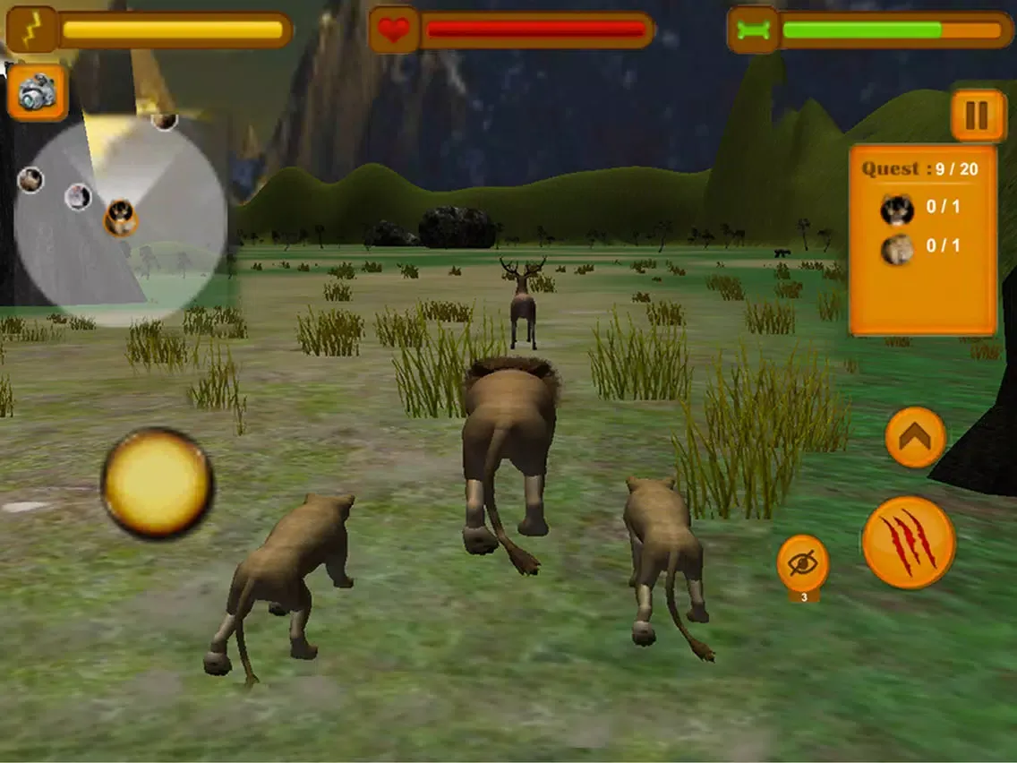 Real Lion Quest Forest Simulator 3d iPad 應用截圖