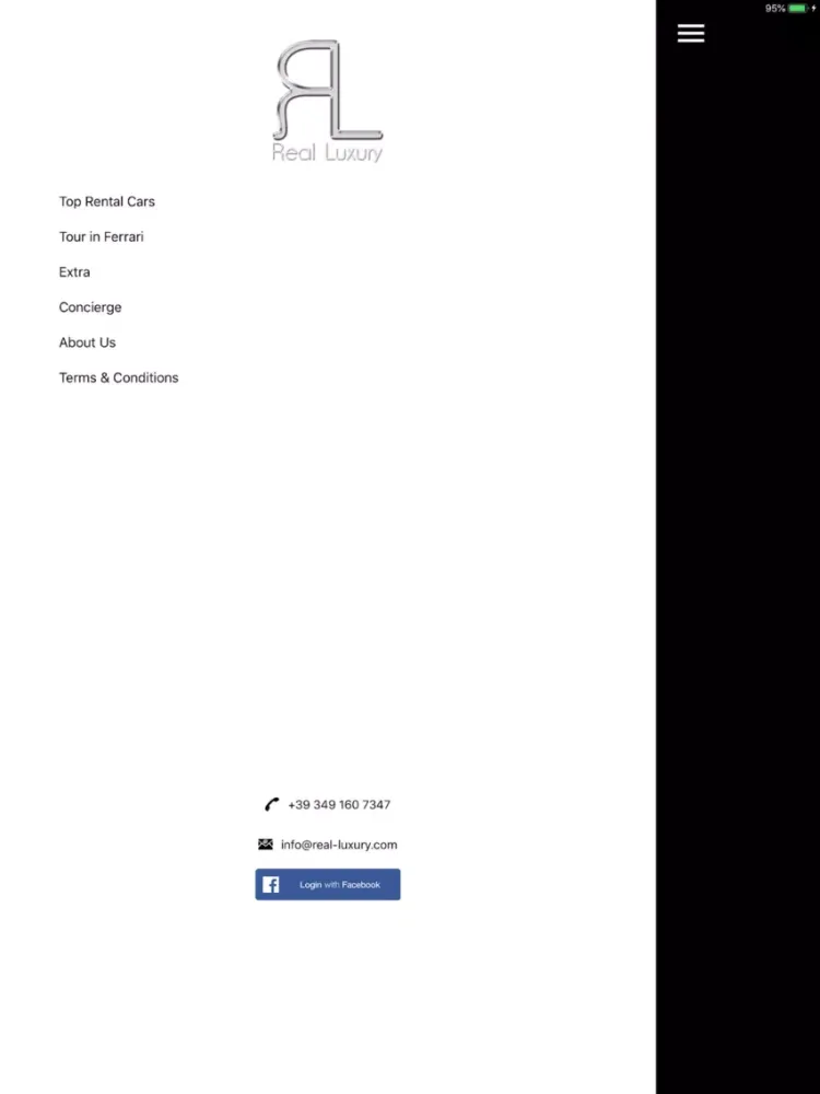 Real Luxury - Top Rental Car iPad  سکرین شاٹس