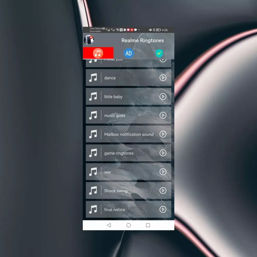 Realme Phone Ringtones Ekran Görüntüleri