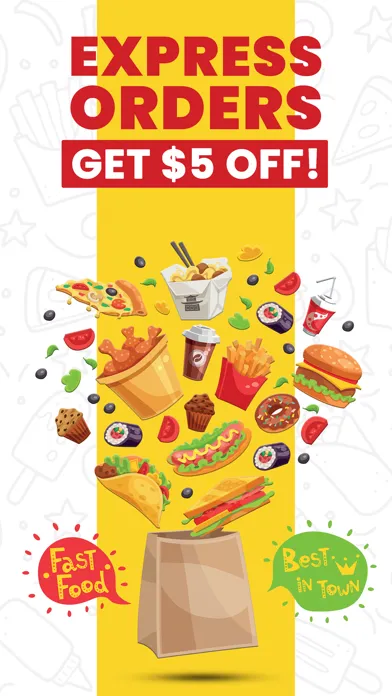 Tangkapan skrin Express Orders: Food Delivery