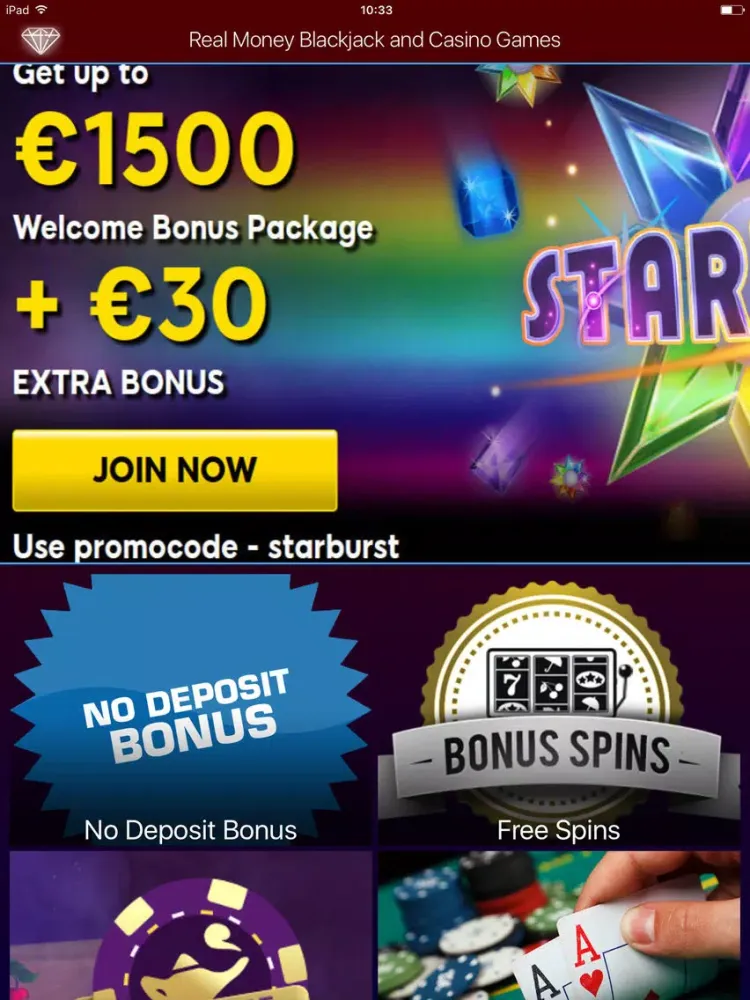 Real Money Blackjack and Casino Games iPad  Ekran Görüntüleri