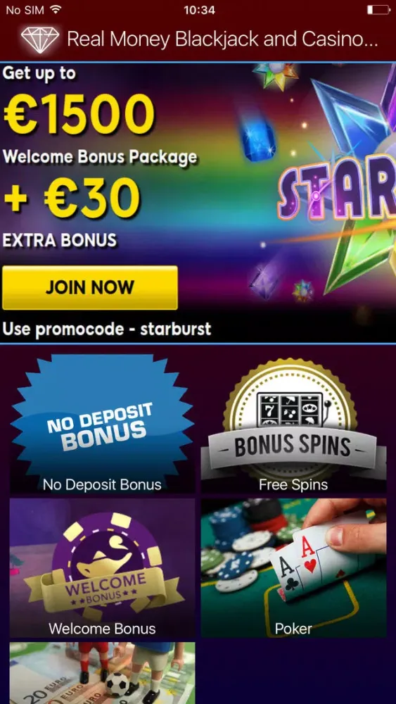 Real Money Blackjack and Casino Games Ekran Görüntüleri