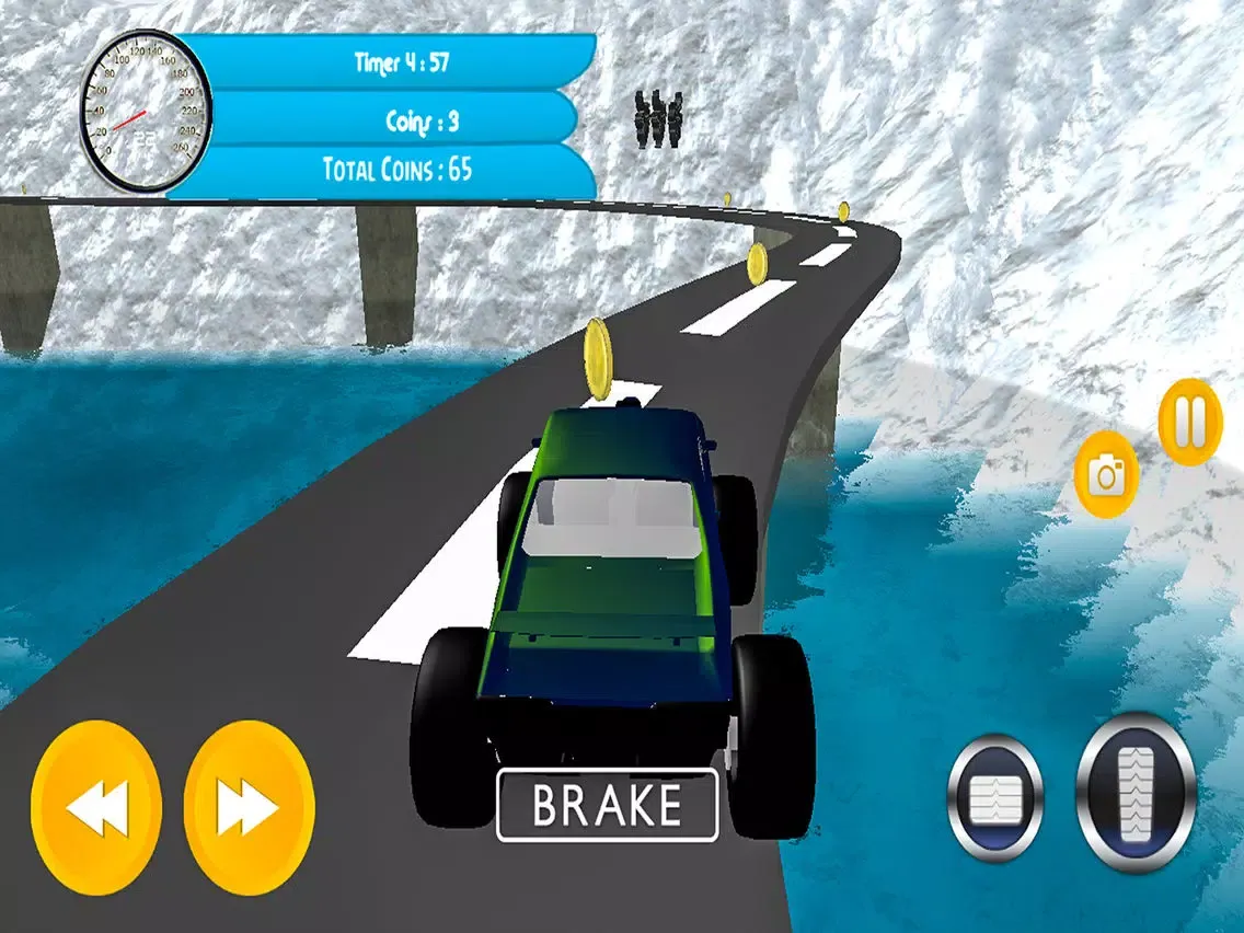 Captures d'écran de Monster Snow Truck Drive : Pro simulation iPad 
