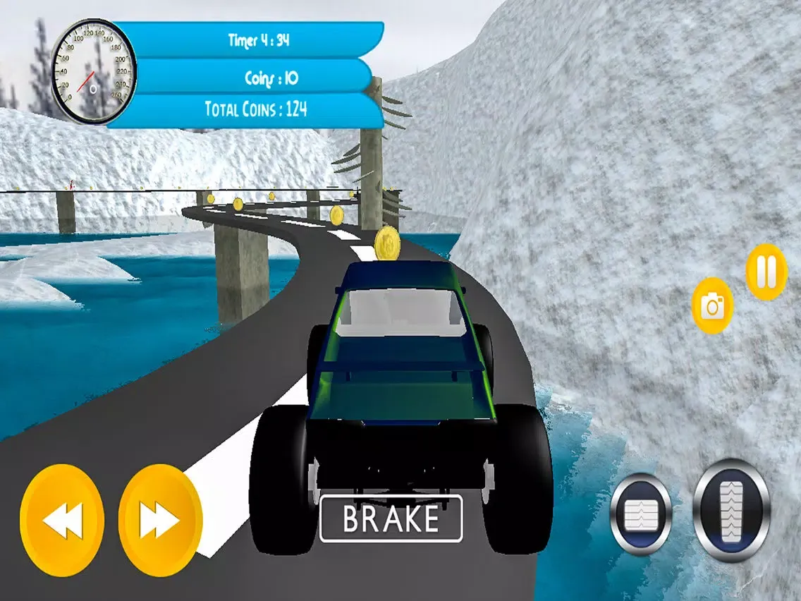Captures d'écran de Monster Snow Truck Drive : Pro simulation iPad 