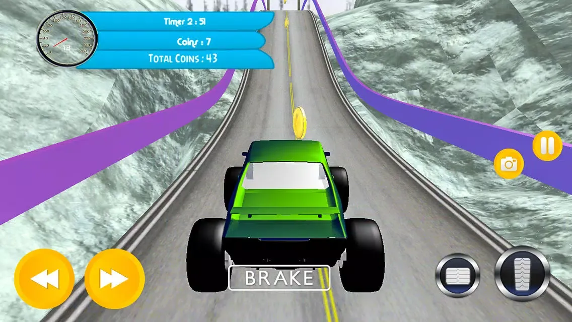 Captures d'écran de Monster Snow Truck Drive : Pro simulation