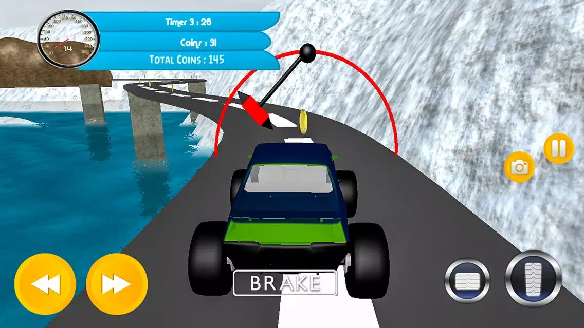Captures d'écran de Monster Snow Truck Drive : Pro simulation