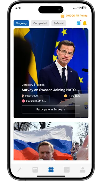 Captures d'écran de Real Research Survey App