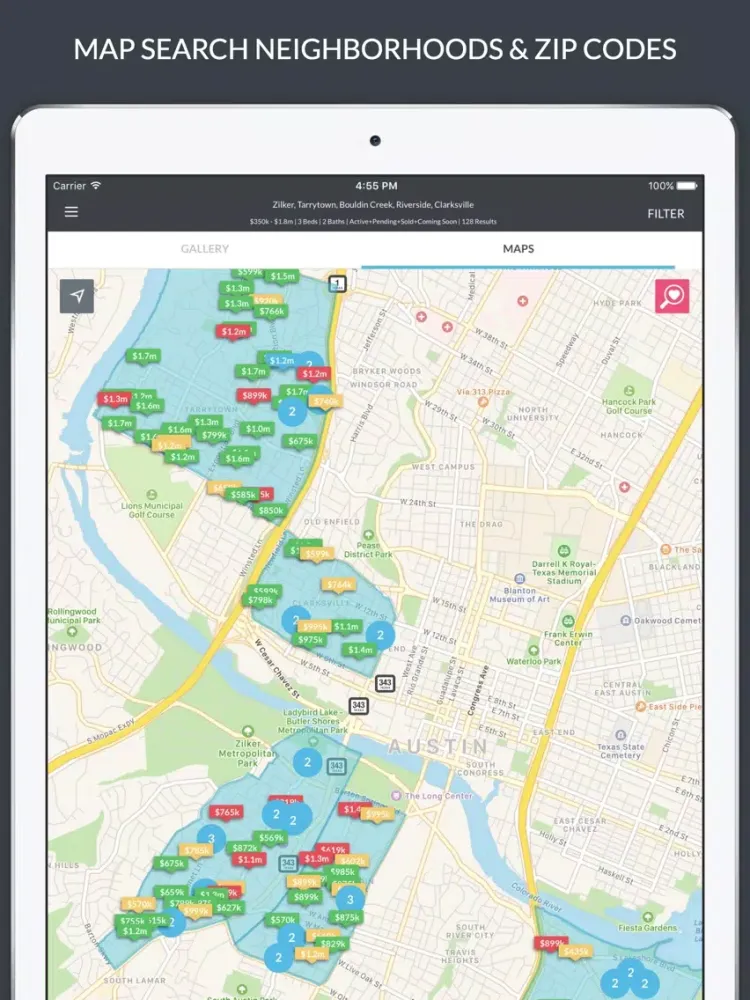 Ảnh chụp màn hình của Home Search by RealSavvy iPad 