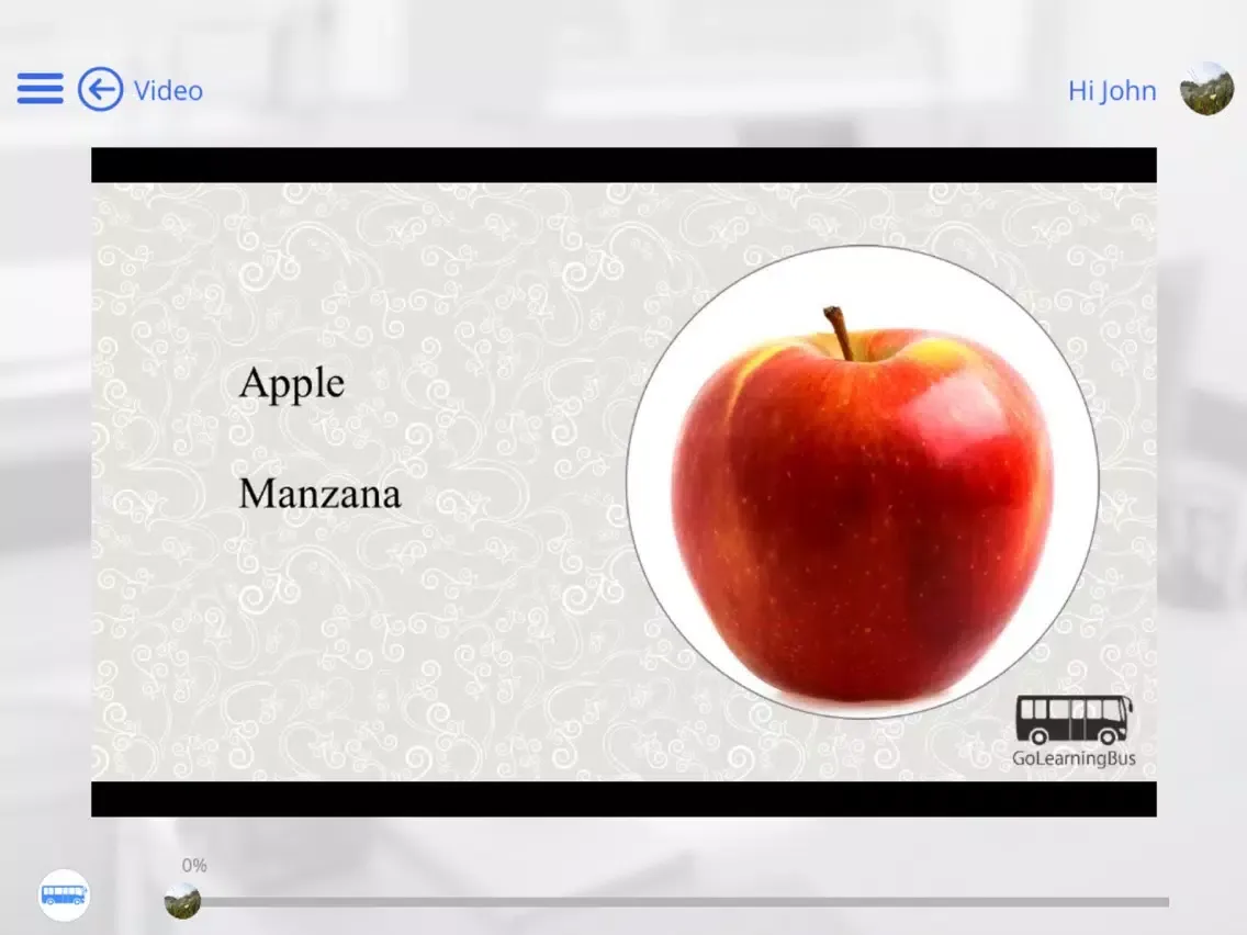 Capturas de pantalla de Learn Spanish via Videos by GoLearningBus iPad 
