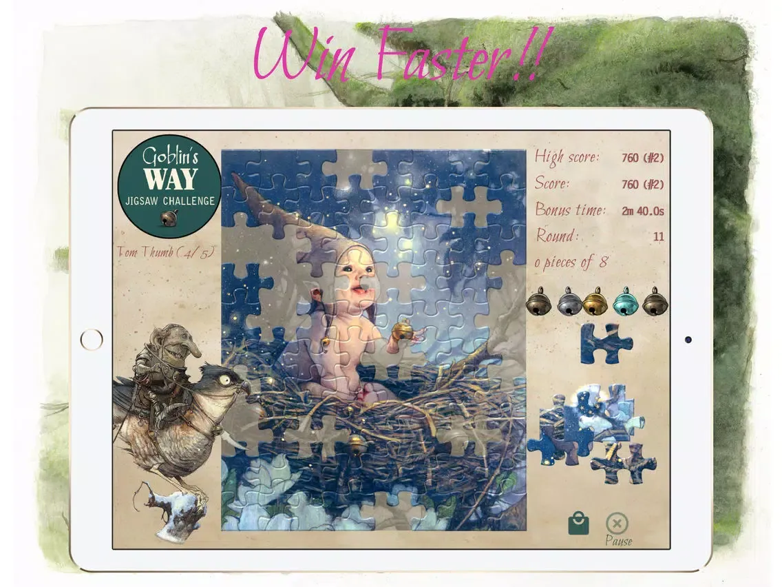 Goblin's WAY Jigsaw Challenge iPad  스크린샷