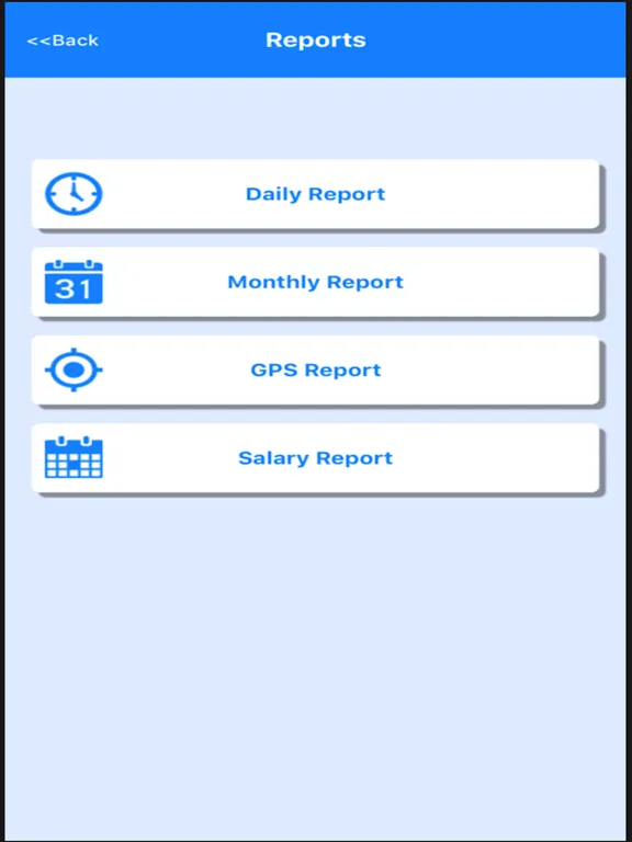 Ảnh chụp màn hình của A Attendance iPad 
