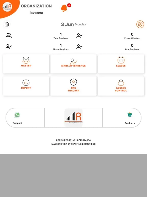 Realtime-Attendance iPad  Screenshots