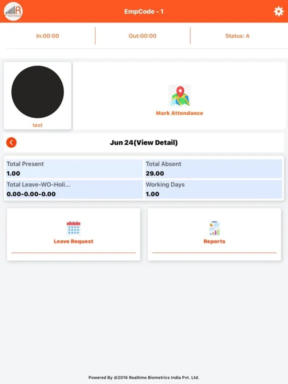 Realtime-Attendance iPad  Screenshots