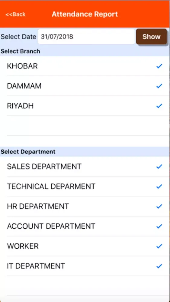 Tangkapan layar Smartime Cloud