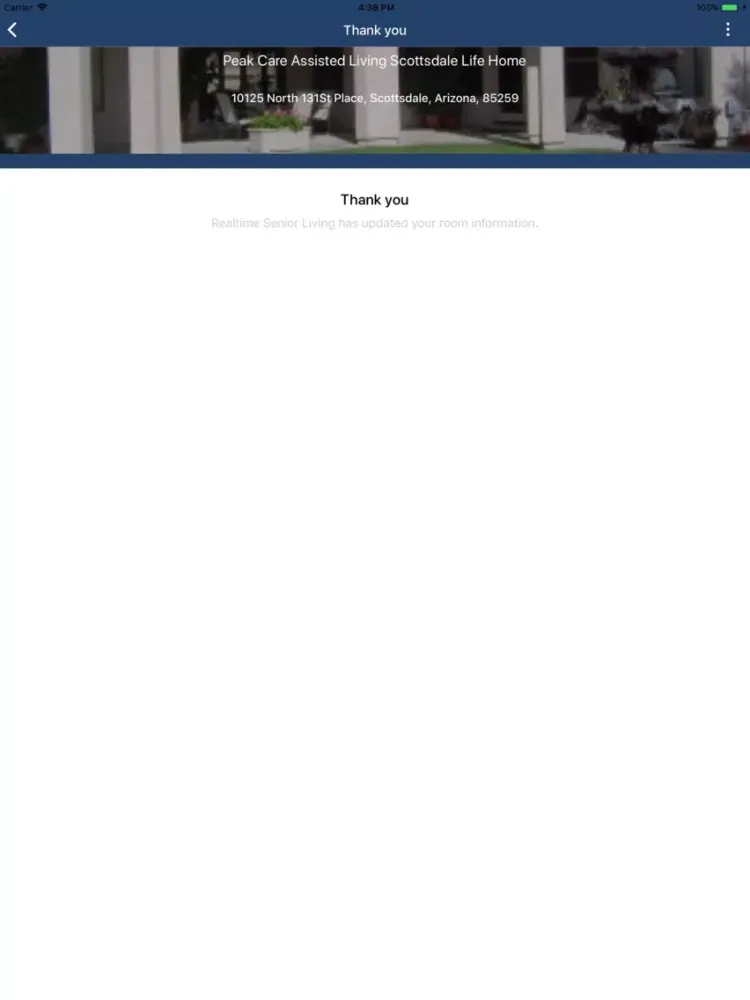 Realtime Senior Living Update iPad  Screenshots