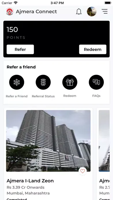 Ajmera Connect Ekran Görüntüleri