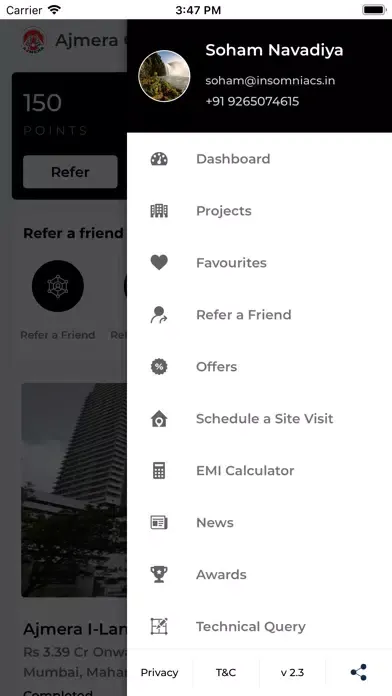 Ajmera Connect Ekran Görüntüleri