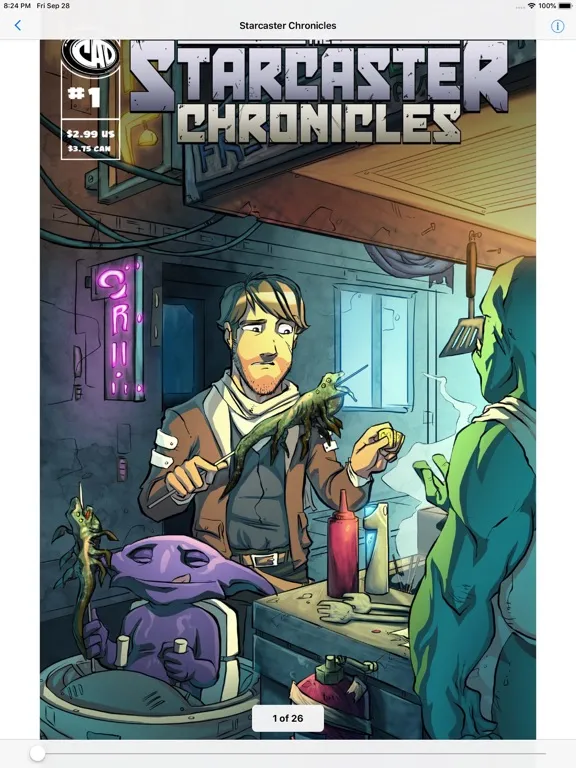 ภาพหน้าจอของ Comic Book Viewer iPad 