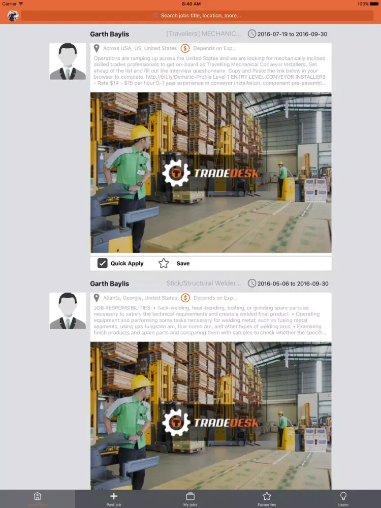 TradeDesk iPad 應用截圖