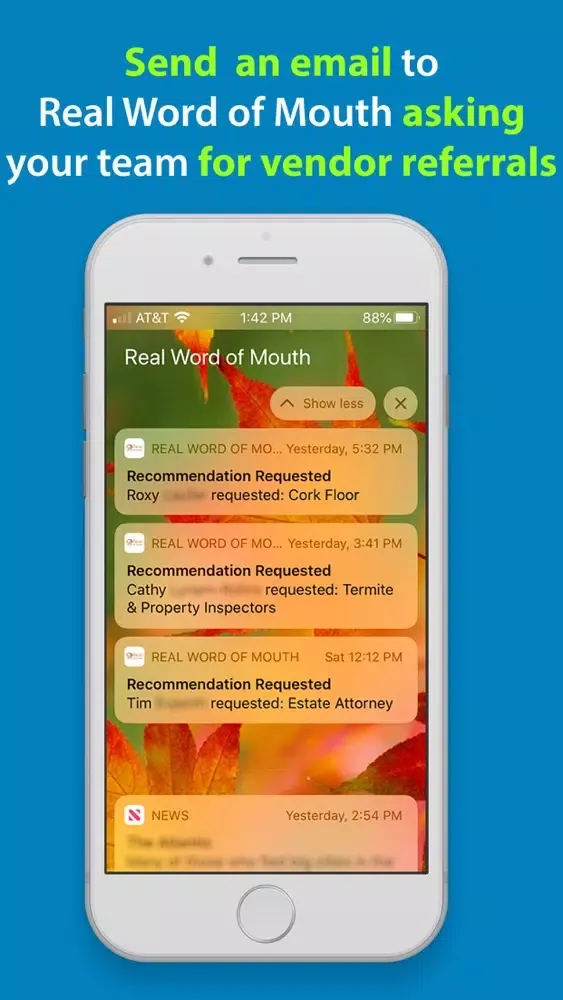 Screenshot di Real Word of Mouth