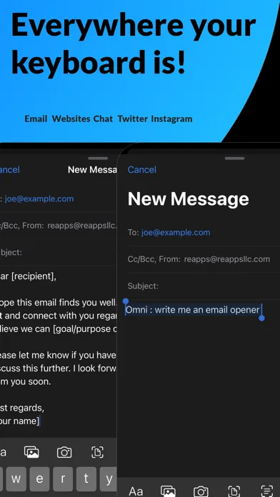 OMNI AI - Keyboard & Chat 스크린샷