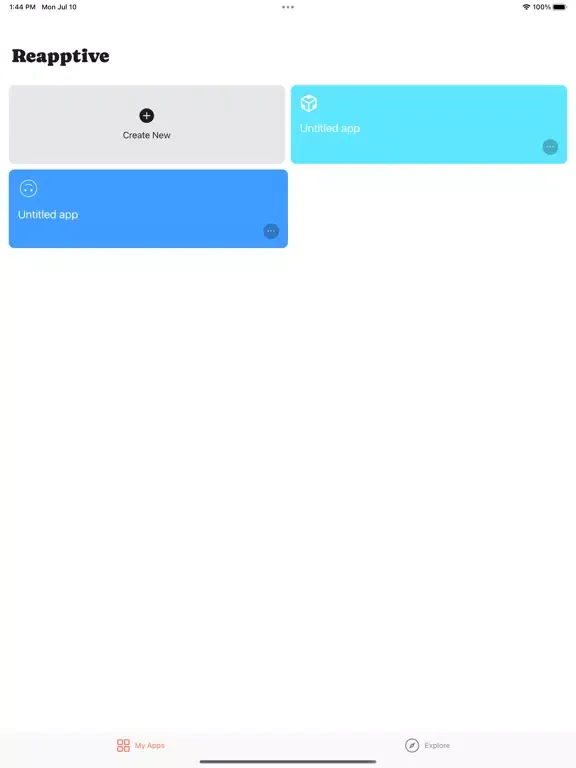 Скриншоты Reapptive - Create Mini Apps iPad 