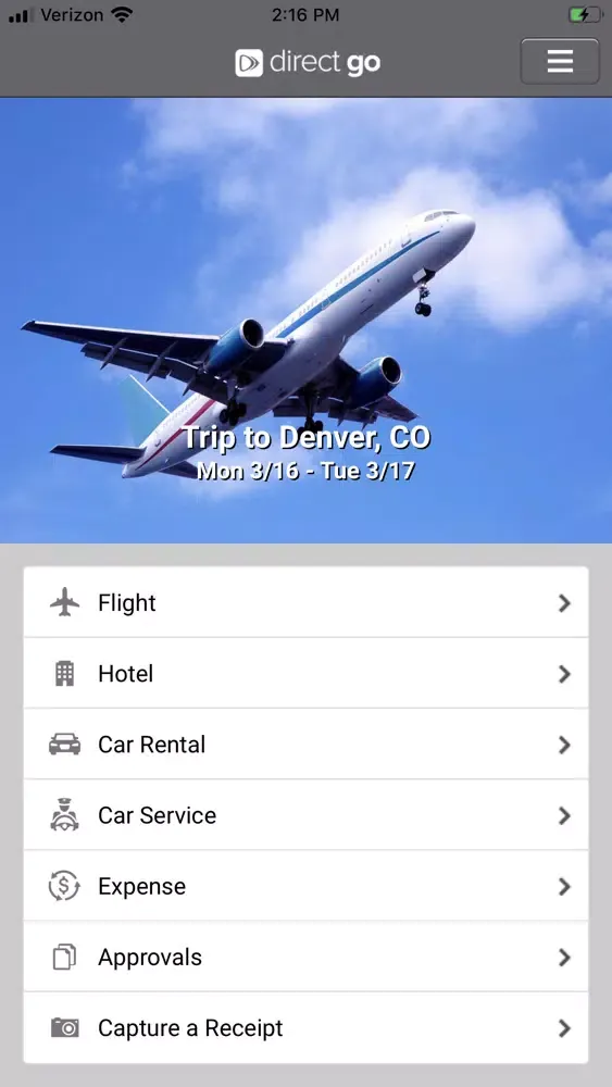 ภาพหน้าจอของ Direct Go