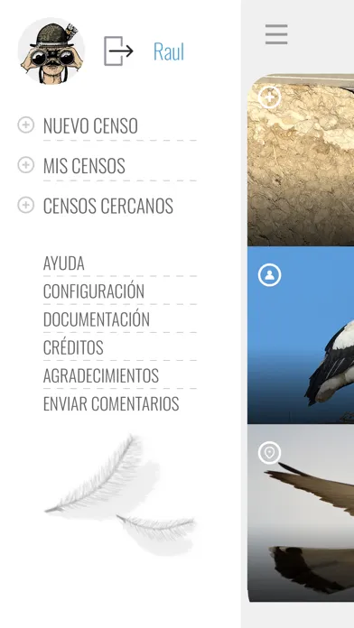 ภาพหน้าจอของ Censos SEO BirdLife