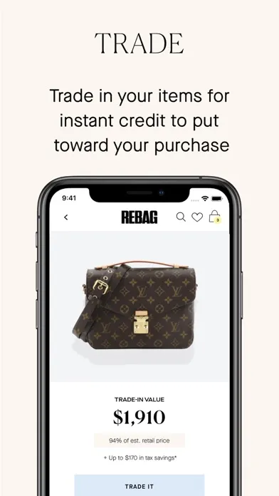 Screenshot di Rebag