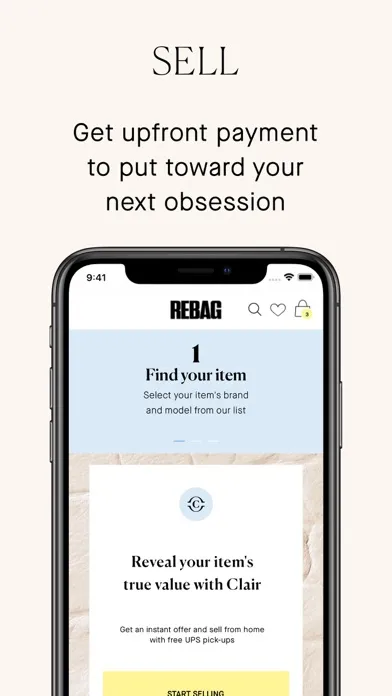 Screenshot di Rebag