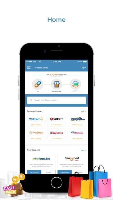 Скриншоты Rebate Codes