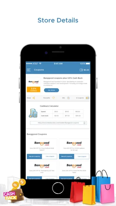 Скриншоты Rebate Codes