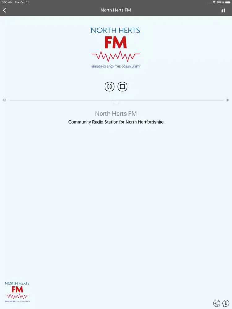 North Herts FM Player iPad  স্ক্রিনশট