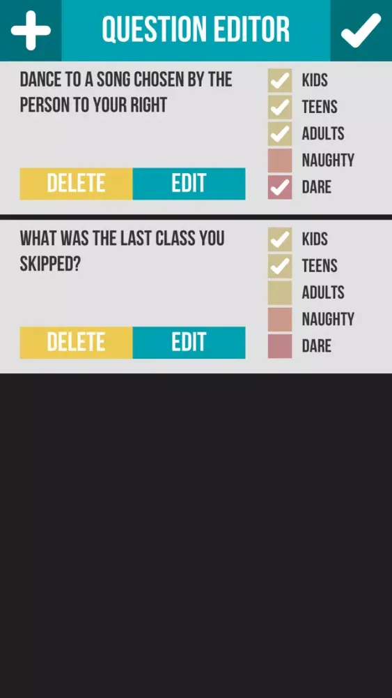 Truth or Dare - Free Party Game 스크린샷