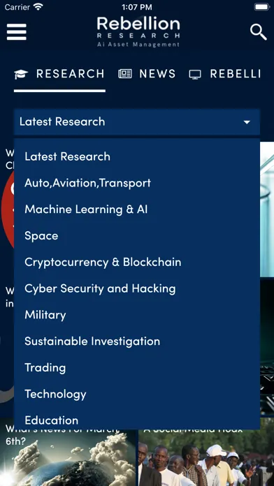 Capturas de pantalla de Rebellion Research