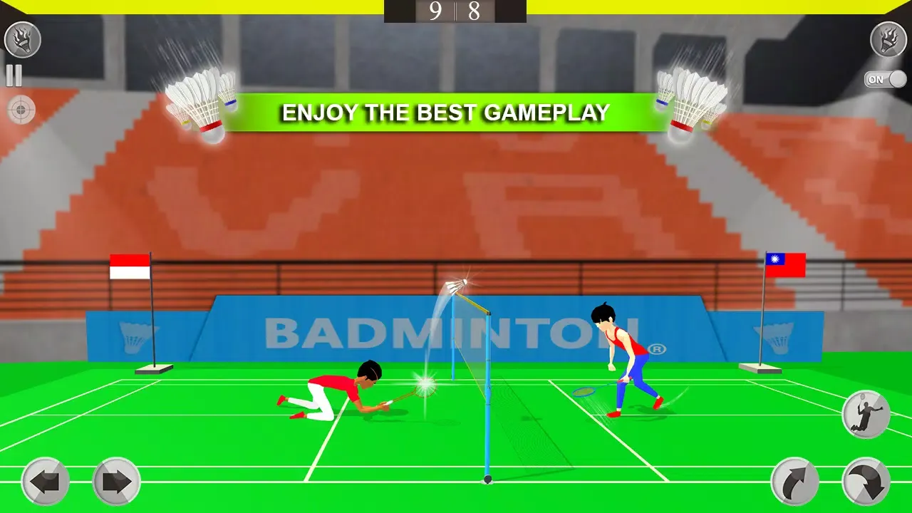 Tangkapan skrin Badminton 3D: Sports Games