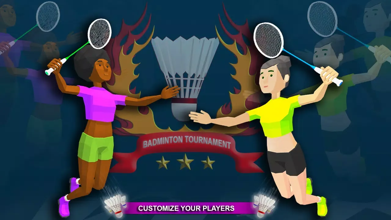 Tangkapan skrin Badminton 3D: Sports Games