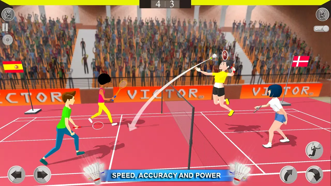 Tangkapan skrin Badminton 3D: Sports Games