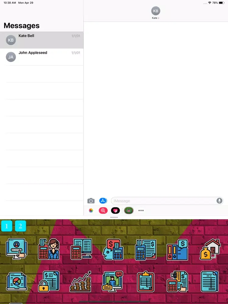 Zrzuty ekranu Accounting Stickers iPad 