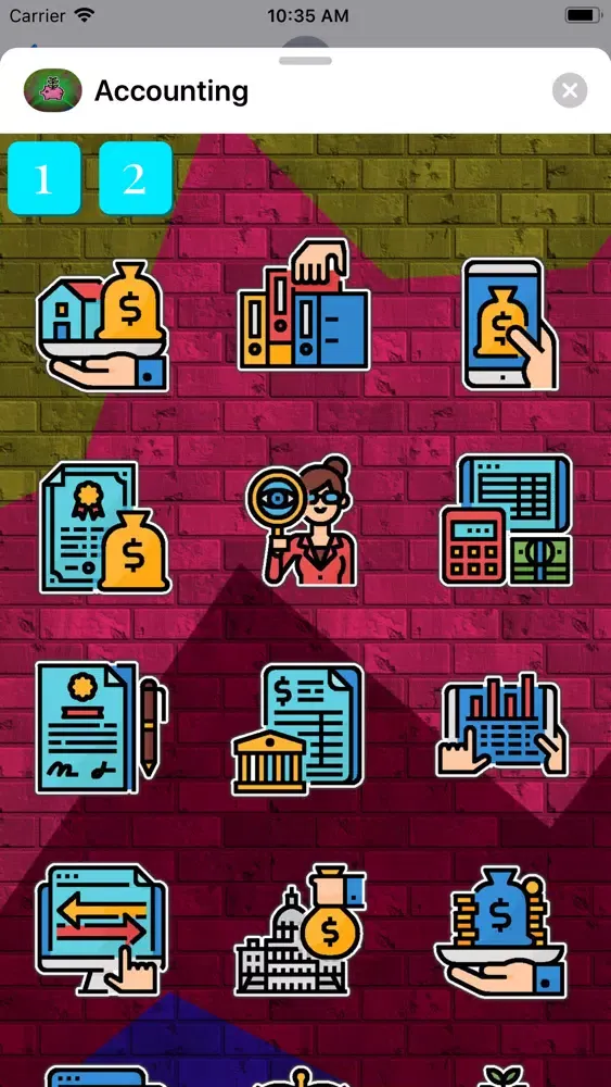 Zrzuty ekranu Accounting Stickers