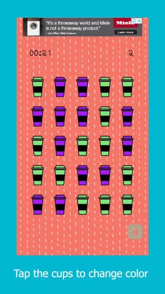 Colored Coffee Cups سکرین شاٹس