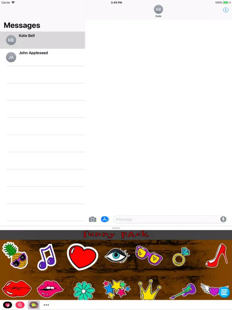 Ảnh chụp màn hình của Funny Pack iPad 