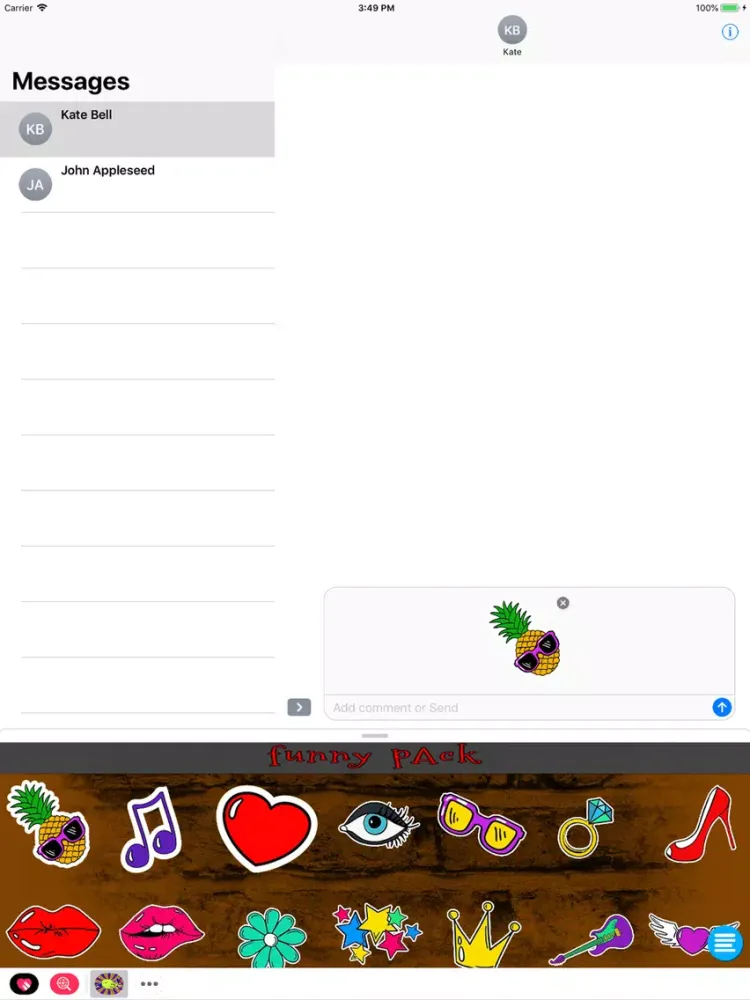 Ảnh chụp màn hình của Funny Pack iPad 